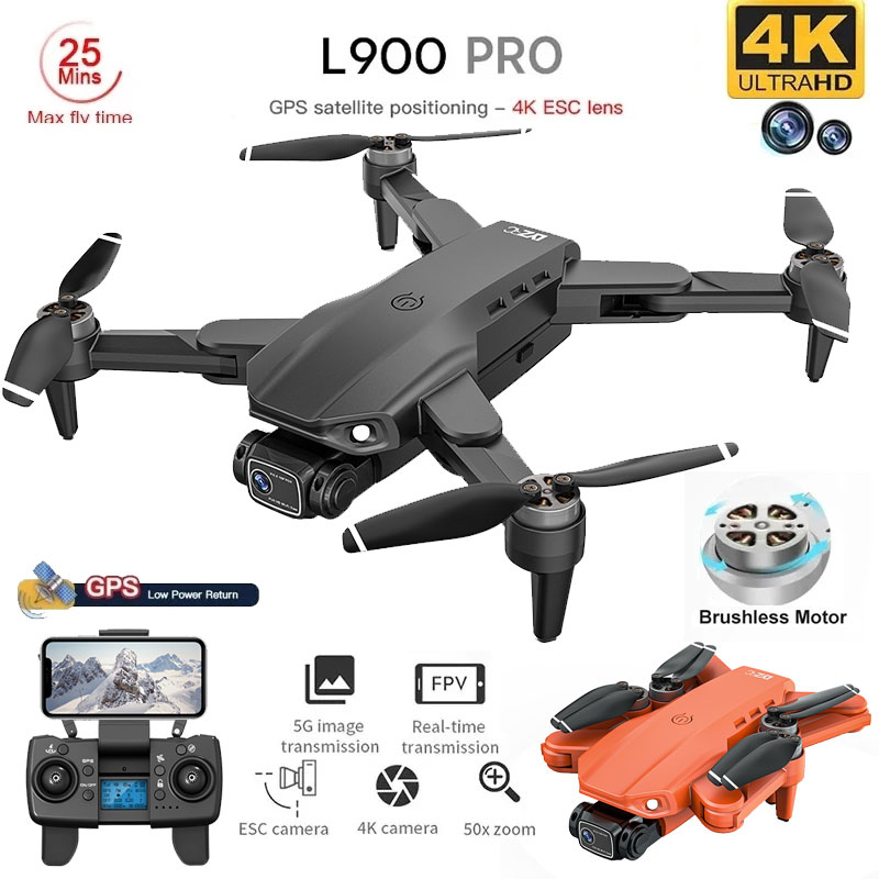 Nano Quad Fpv - L900 Pro GPS Drone 4K Professional