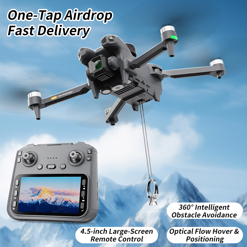 AE51 GPS Drone With 4 Sides Ob - Drone Avion Rc ulasan dan harga
