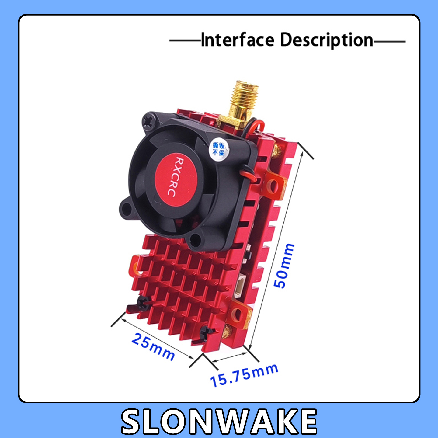 SLONWAKE 5.8G 2W VTX FPV 1800T - Drone Z ulasan dan harga