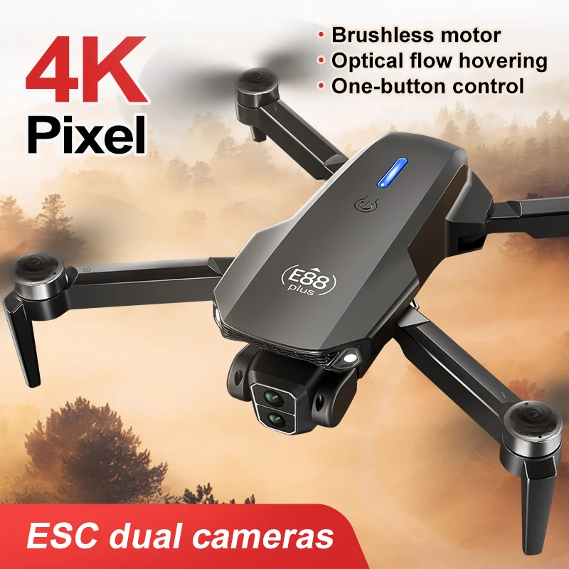 New E88 Plus Quadcopter Drone: - Drone Z ulasan dan harga