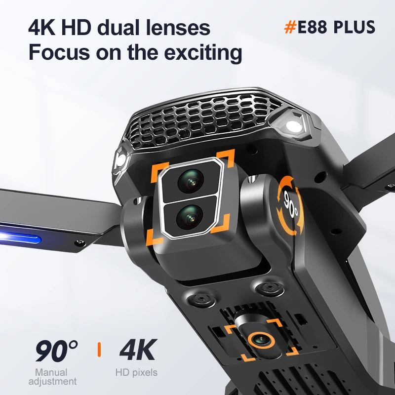 New E88 Plus Quadcopter Drone: - Drone Z ulasan dan harga