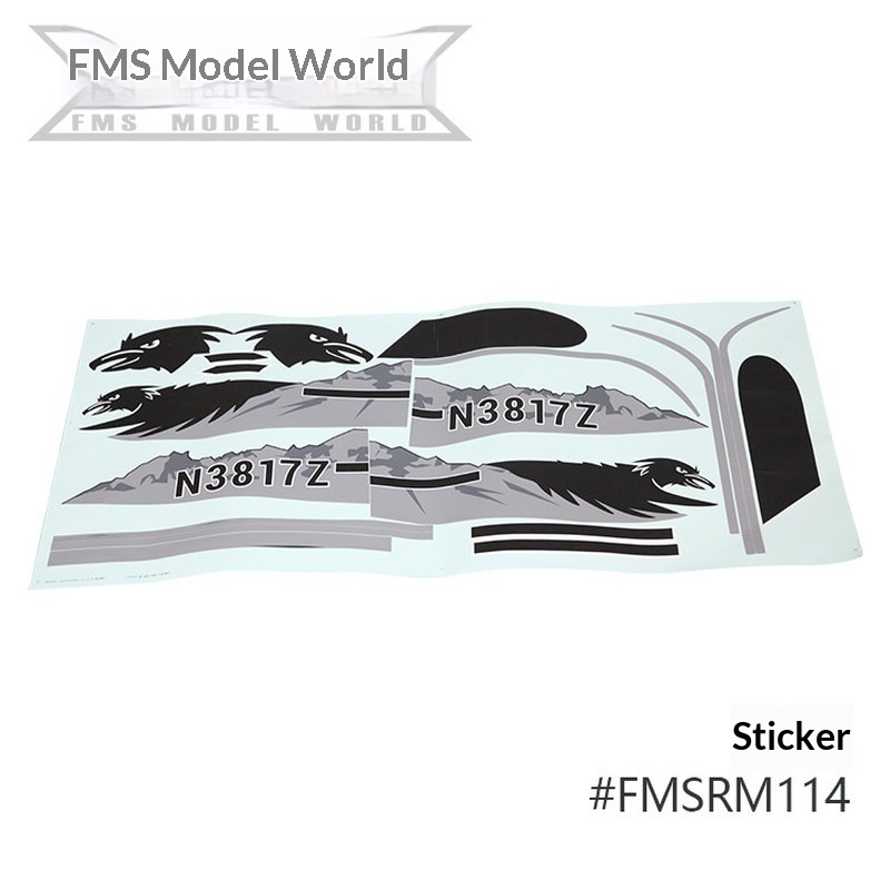 FMS RC Plane Decals For 1700mm - Drone Rc Jet ulasan dan harga