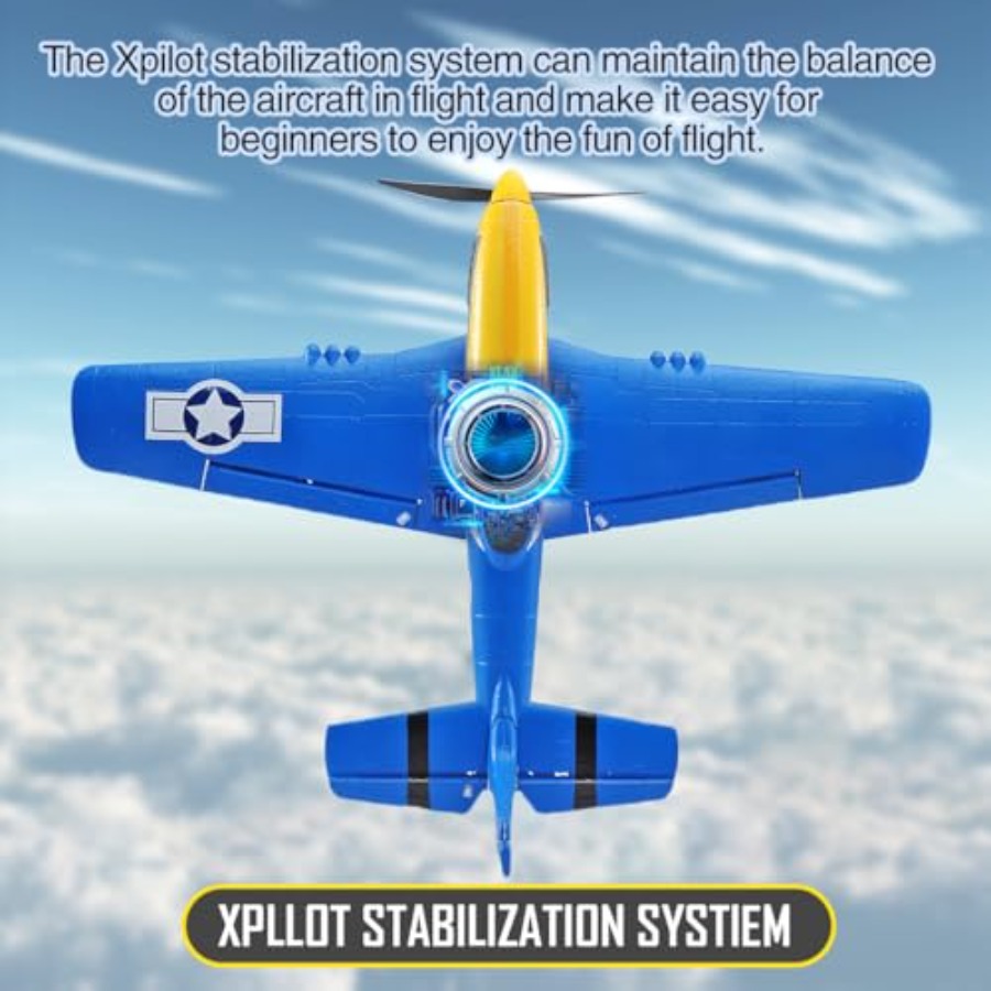 P51D RC Plane 4CH 2.4GHz RTF R - Drone Top Rc ulasan dan harga