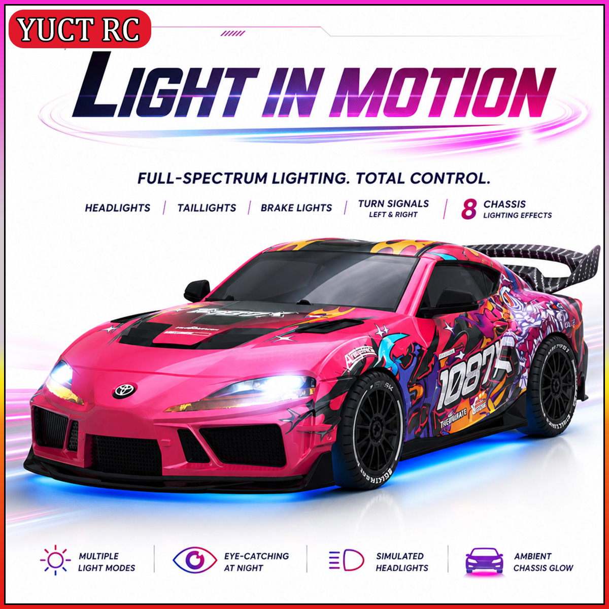 JXC SP4301 1087X Supra 1/43 Mi - Rc Drift Car Kit ulasan dan harga