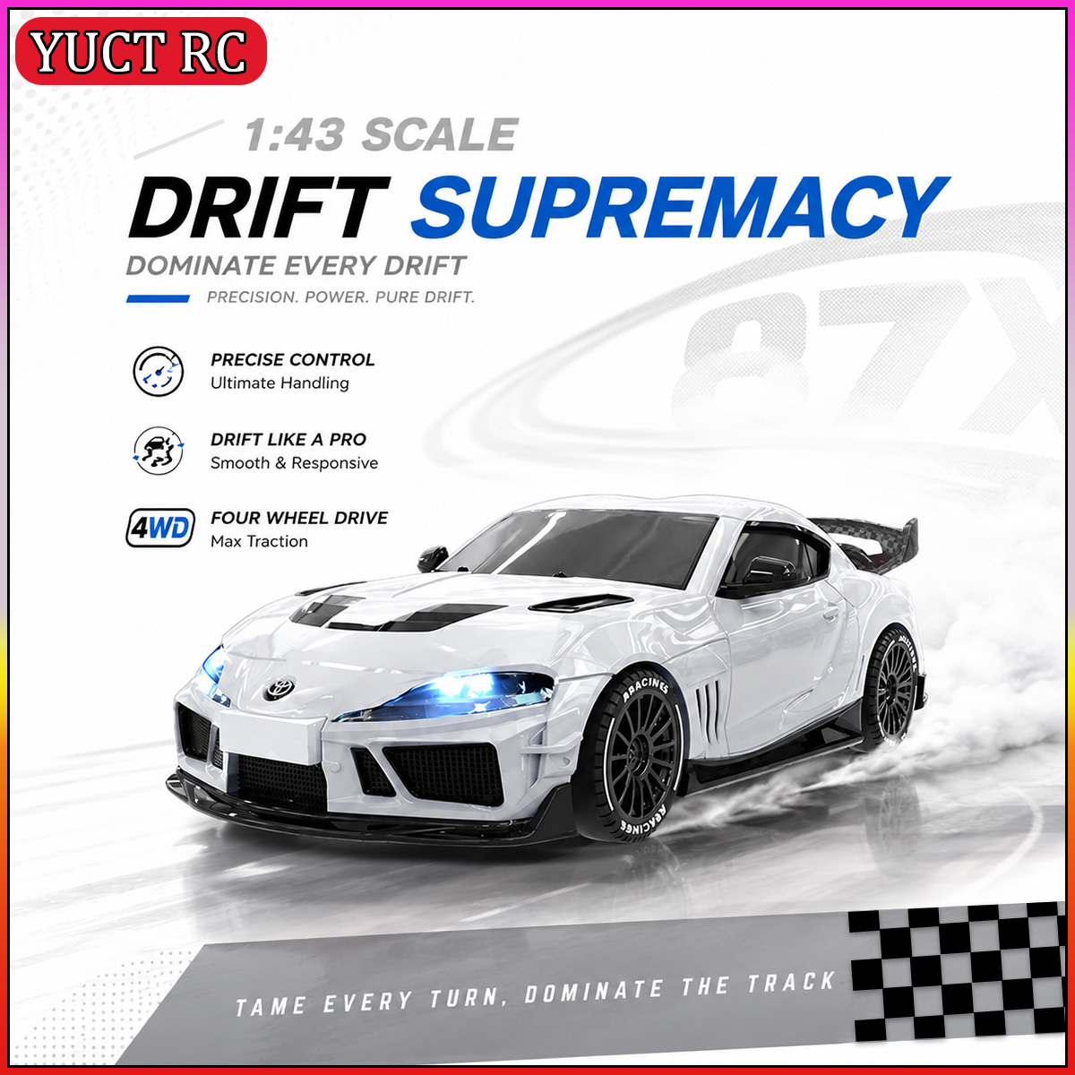 JXC SP4301 1087X Supra 1/43 Mi - Rc Drift Car Kit ulasan dan harga