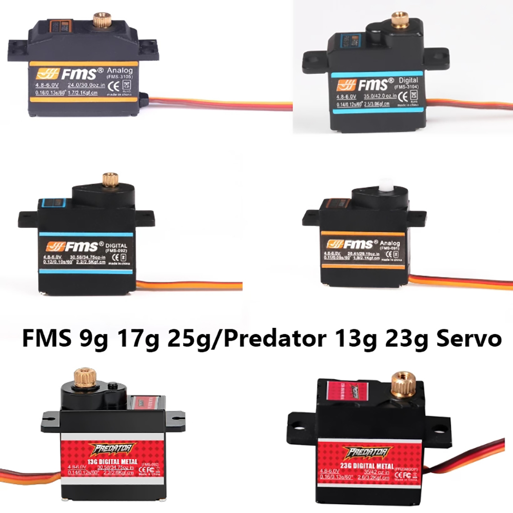 FMS Servo 9g 17g 25g 13g 23g P - Drone Avion Rc ulasan dan harga