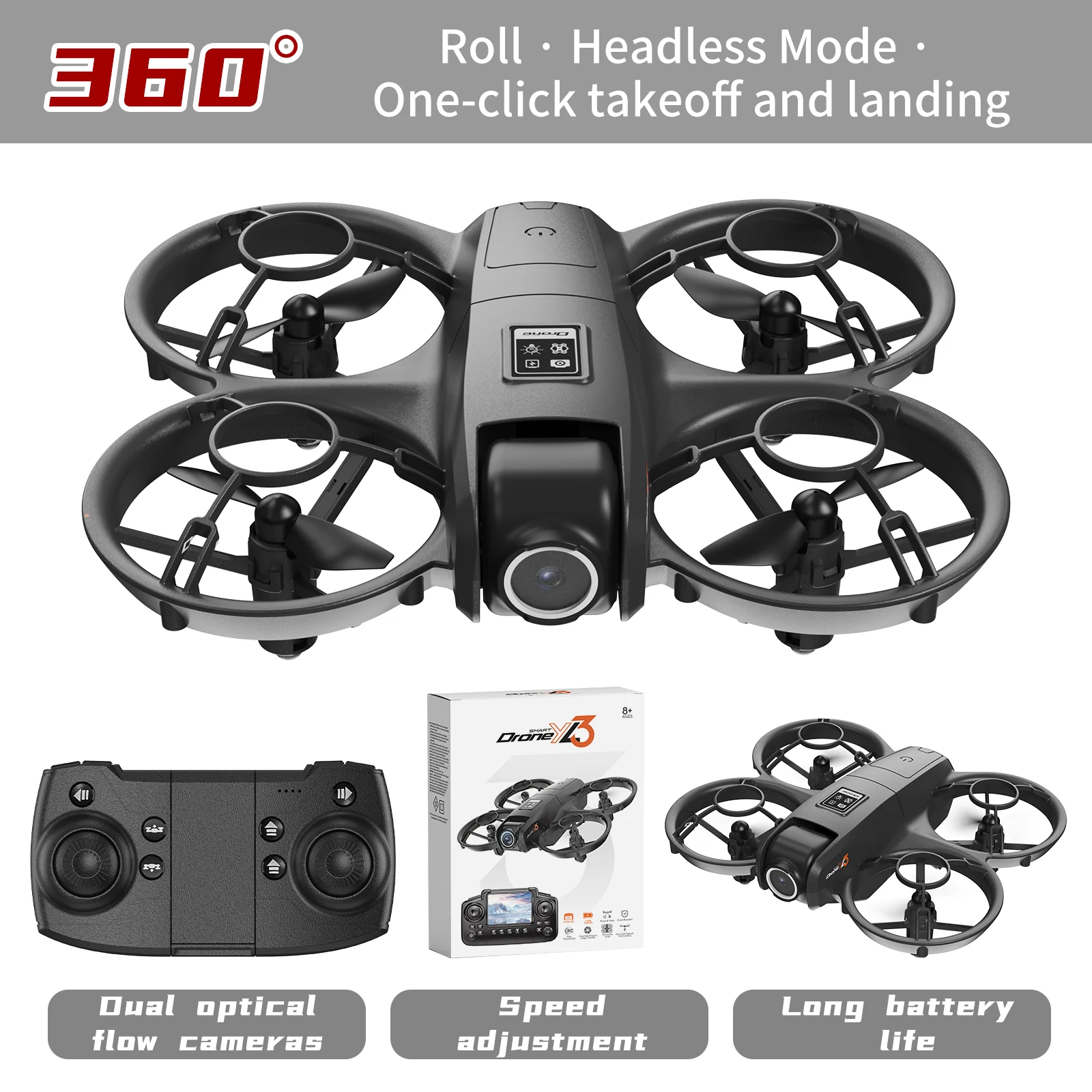 New YL3 RC Drone 8K 1080P Wide - Drone Udi Rc ulasan dan harga