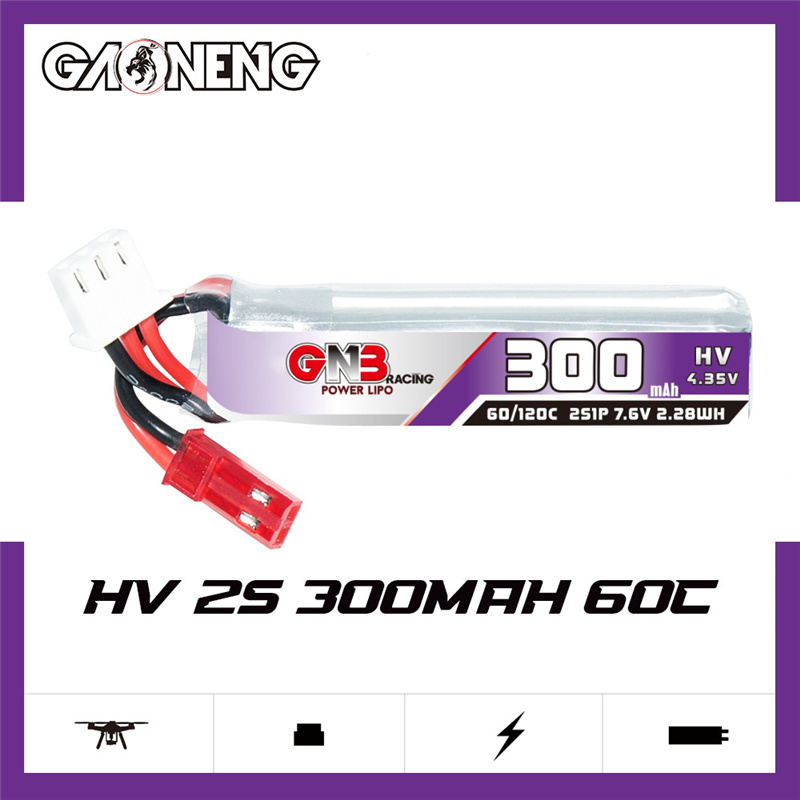 GAONENG GNB 2S 7.6V 300mAh 60C - Analog Fpv Transmitter ulasan dan harga